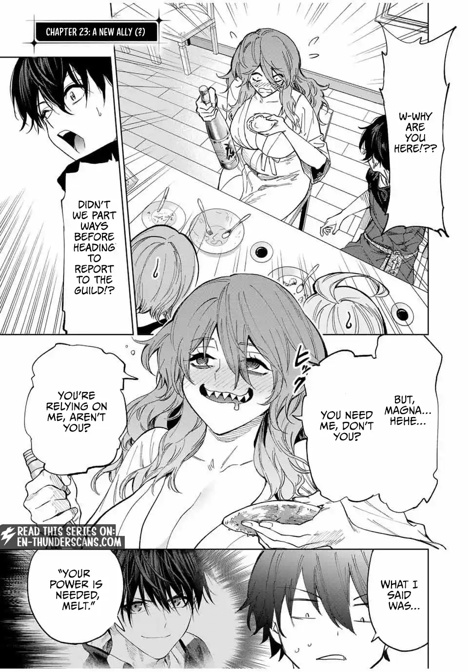 Genkai Shuuraku wo Datsu Mura Shita Renkinjutsushi, Tokai de "Saikyou" nano ga Bare Makuru. ~Rougai domo ni wa Iikagen Aiso ga Tsukimashita~ Chapter 23 — Page 2