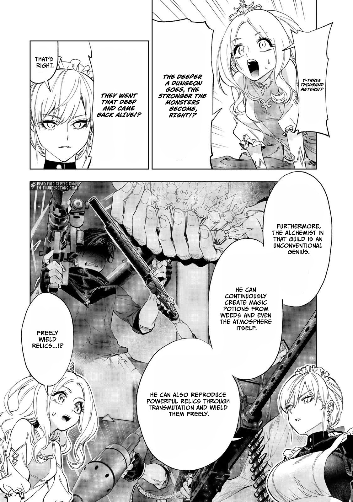 Genkai Shuuraku wo Datsu Mura Shita Renkinjutsushi, Tokai de "Saikyou" nano ga Bare Makuru. ~Rougai domo ni wa Iikagen Aiso ga Tsukimashita~ Chapter 28 — Page 12