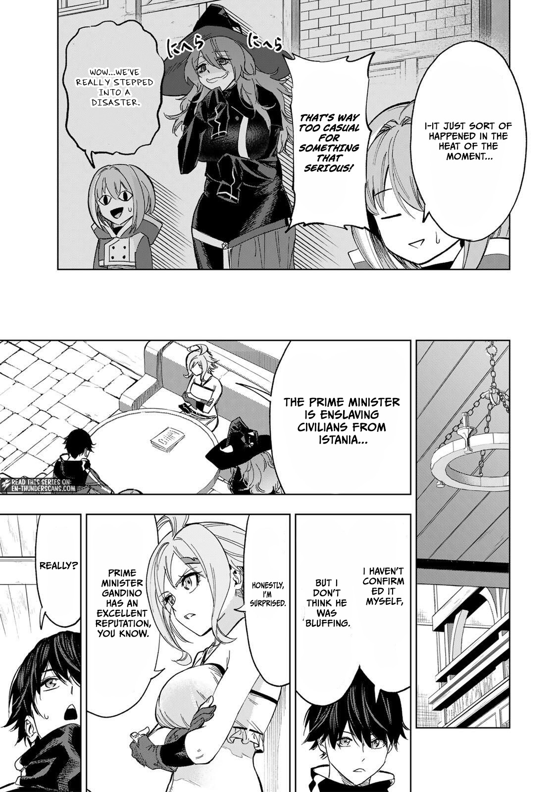 Genkai Shuuraku wo Datsu Mura Shita Renkinjutsushi, Tokai de "Saikyou" nano ga Bare Makuru. ~Rougai domo ni wa Iikagen Aiso ga Tsukimashita~ Chapter 28 — Page 15