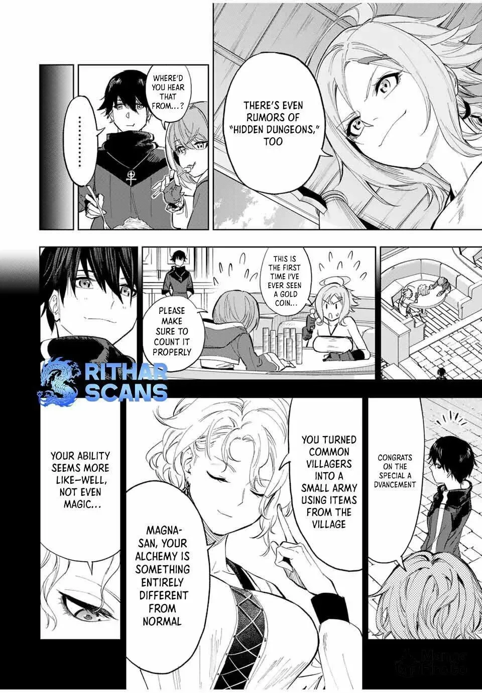 Genkai Shuuraku wo Datsu Mura Shita Renkinjutsushi, Tokai de "Saikyou" nano ga Bare Makuru. ~Rougai domo ni wa Iikagen Aiso ga Tsukimashita~ Chapter 5 — Page 10