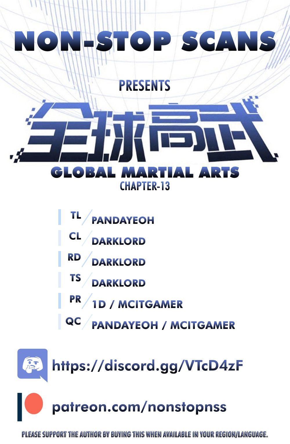 Global Martial Arts Chapter 13 — Page 1