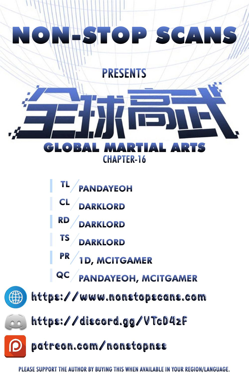 Global Martial Arts Chapter 16 — Page 1