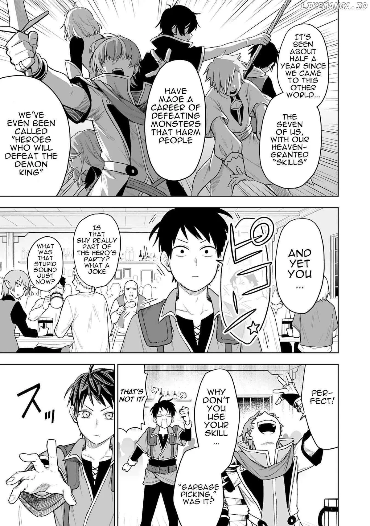 "Haihin Kaishuu" Skill de Te ni Ireta Wakeari Cheat Maken ga Saikyou Sugiru Ken ~Yakutatazu to Suterareta Ore wa, Isekai no Garakuta-tachi to Nariagaru~ Chapter 1 — Page 7