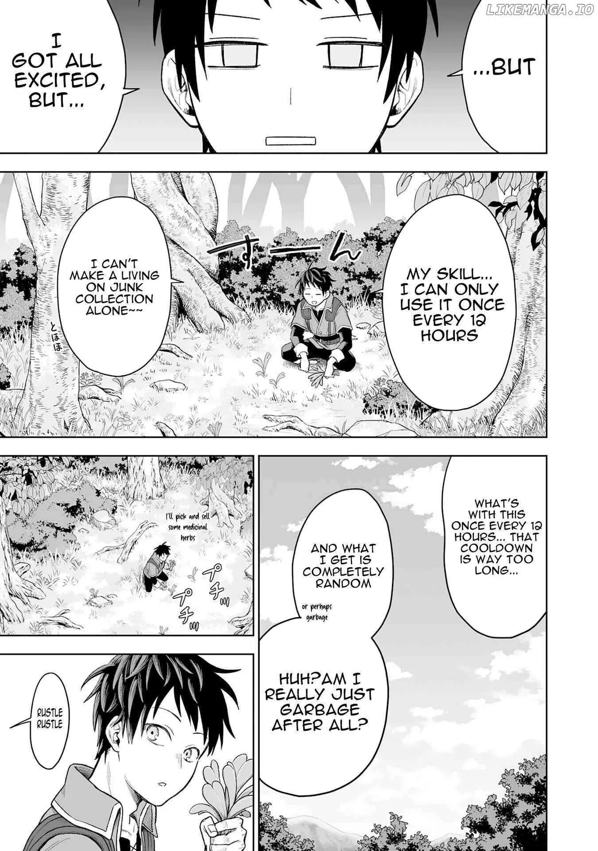 "Haihin Kaishuu" Skill de Te ni Ireta Wakeari Cheat Maken ga Saikyou Sugiru Ken ~Yakutatazu to Suterareta Ore wa, Isekai no Garakuta-tachi to Nariagaru~ Chapter 1 — Page 21
