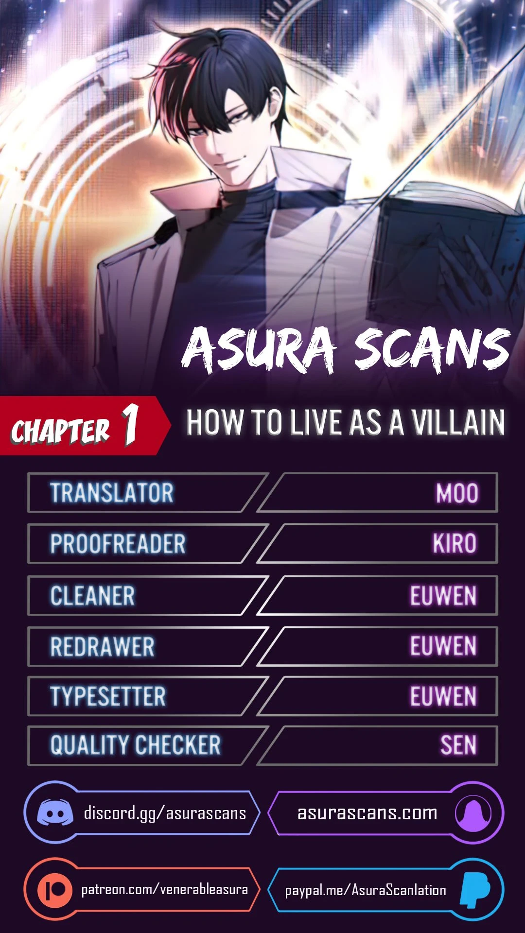 How to Live as a Villain Chapter 1 — Page 1