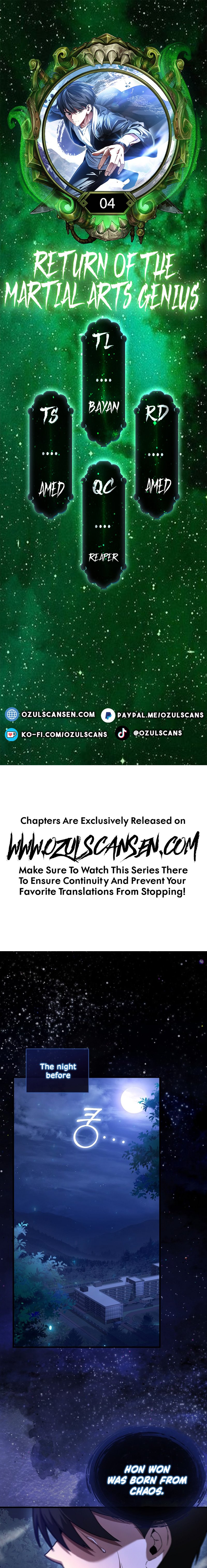 I Came Back as a Martial Genius Chapter 04 — Page 1