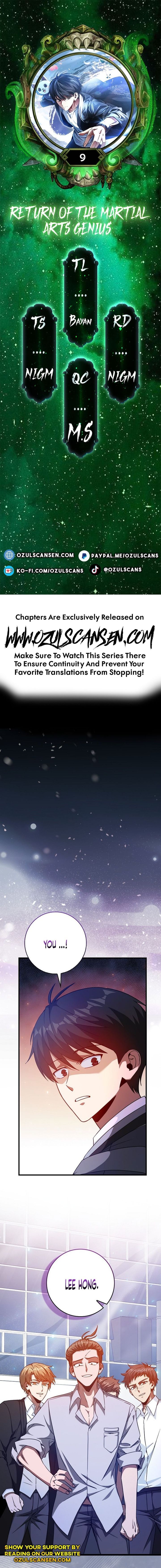 I Came Back as a Martial Genius Chapter 09 — Page 1