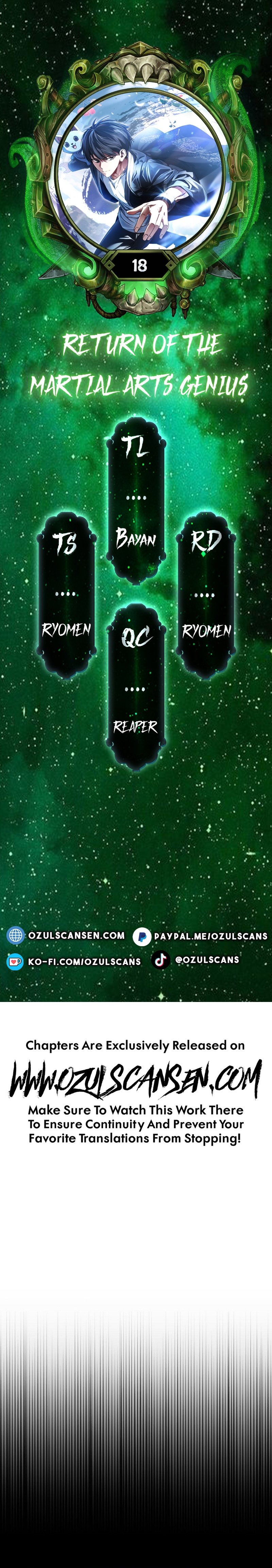 I Came Back as a Martial Genius Chapter 18 — Page 1