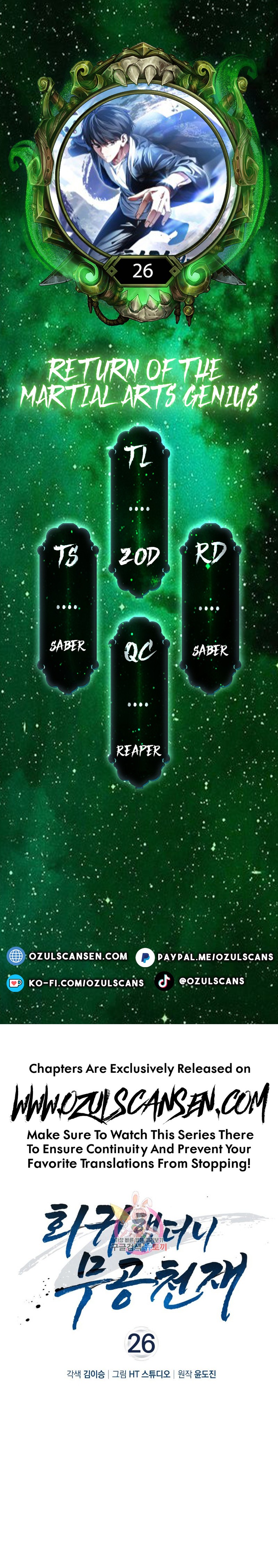 I Came Back as a Martial Genius Chapter 26 — Page 1