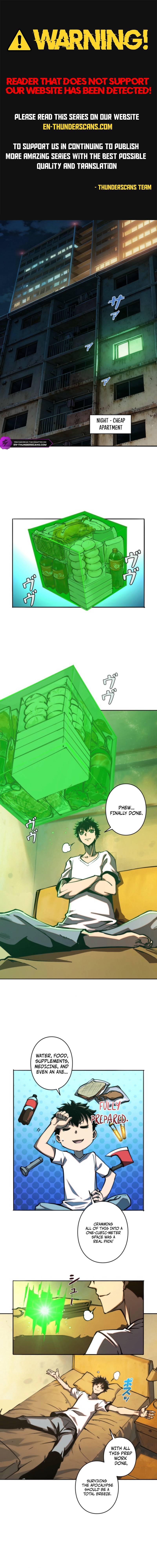 I Gained Power in a Post-Apocalyptic World and Became Unrivaled in the Real World Chapter 5 — Page 1