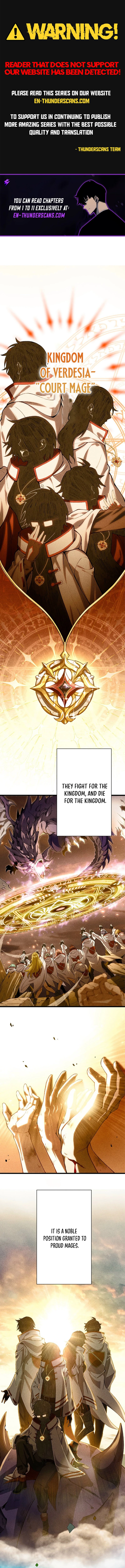 I Quit My Job Because I Was Too Busy Being a Genius Court Wizard Chapter 1 — Page 1