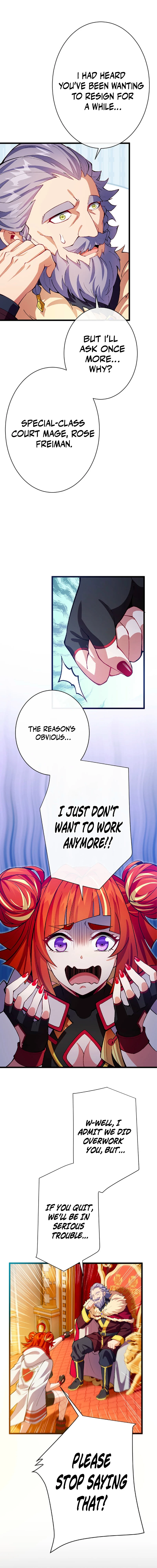I Quit My Job Because I Was Too Busy Being a Genius Court Wizard Chapter 1 — Page 8