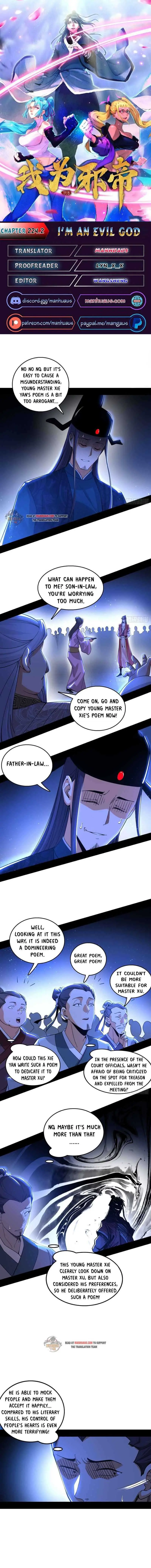 I’m An Evil God Chapter 224.2 — Page 1