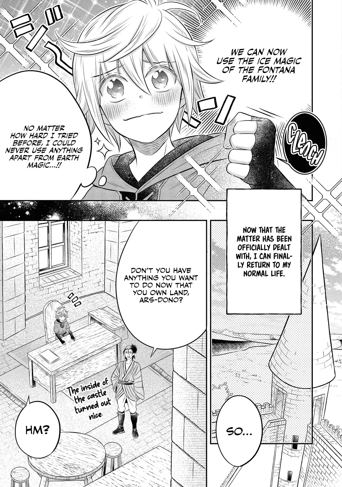 Isekai no Binbou Nouka ni Tensei Shita node, Renga o Tsukutte Shiro o Tateru koto ni shimashita @COMIC Chapter 16 — Page 34