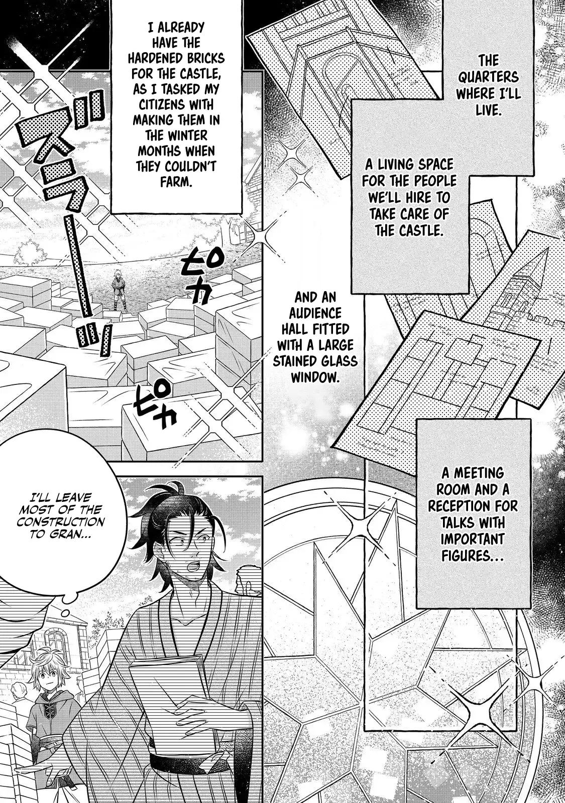 Isekai no Binbou Nouka ni Tensei Shita node, Renga o Tsukutte Shiro o Tateru koto ni shimashita @COMIC Chapter 21.2 — Page 12