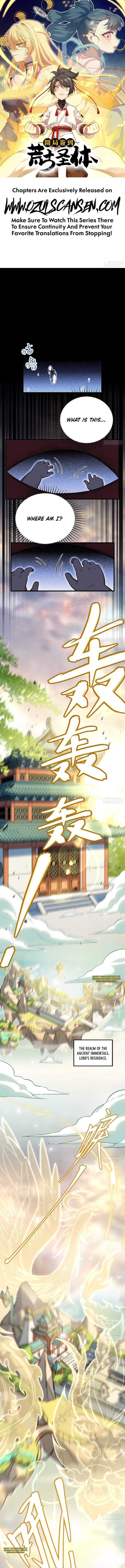 Kaiju Qiandao Huanggu Sheng Ti Chapter 1 — Page 2