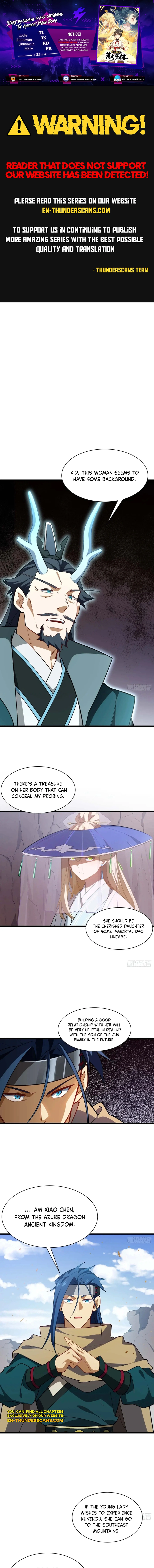 Kaiju Qiandao Huanggu Sheng Ti Chapter 33 — Page 1