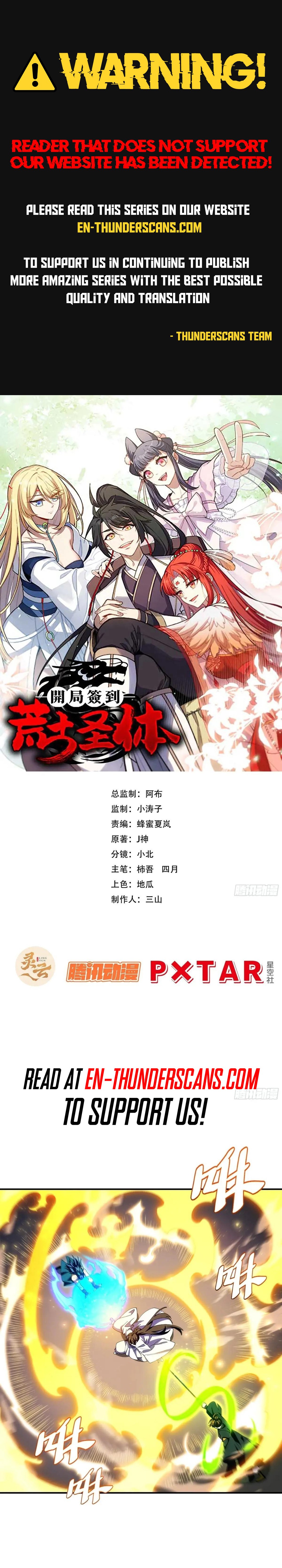 Kaiju Qiandao Huanggu Sheng Ti Chapter 99 — Page 1