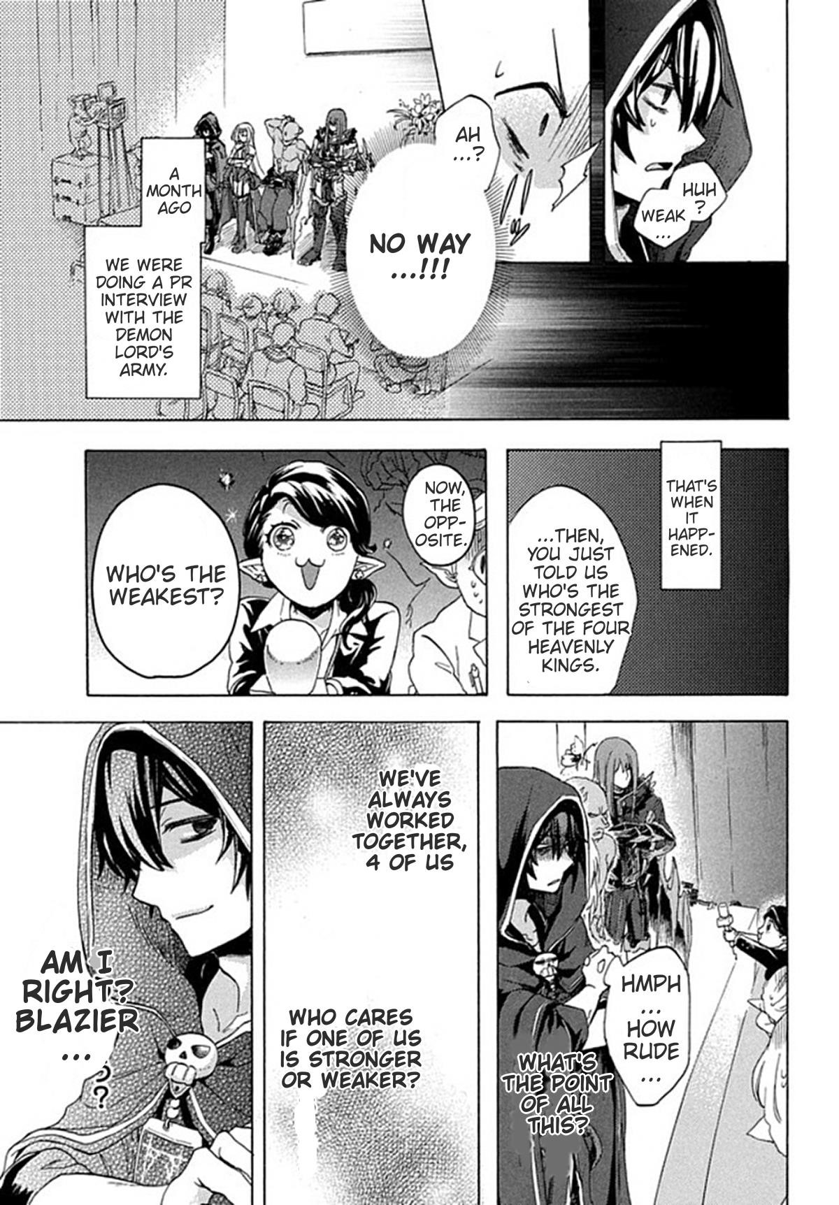 "Kukuku... Yatsu wa Shitennou no Naka demo Saijaku" to Kaikosareta Ore, Naze ka Yuusha to Seijo ni Shishou ni naru Chapter 1 — Page 5