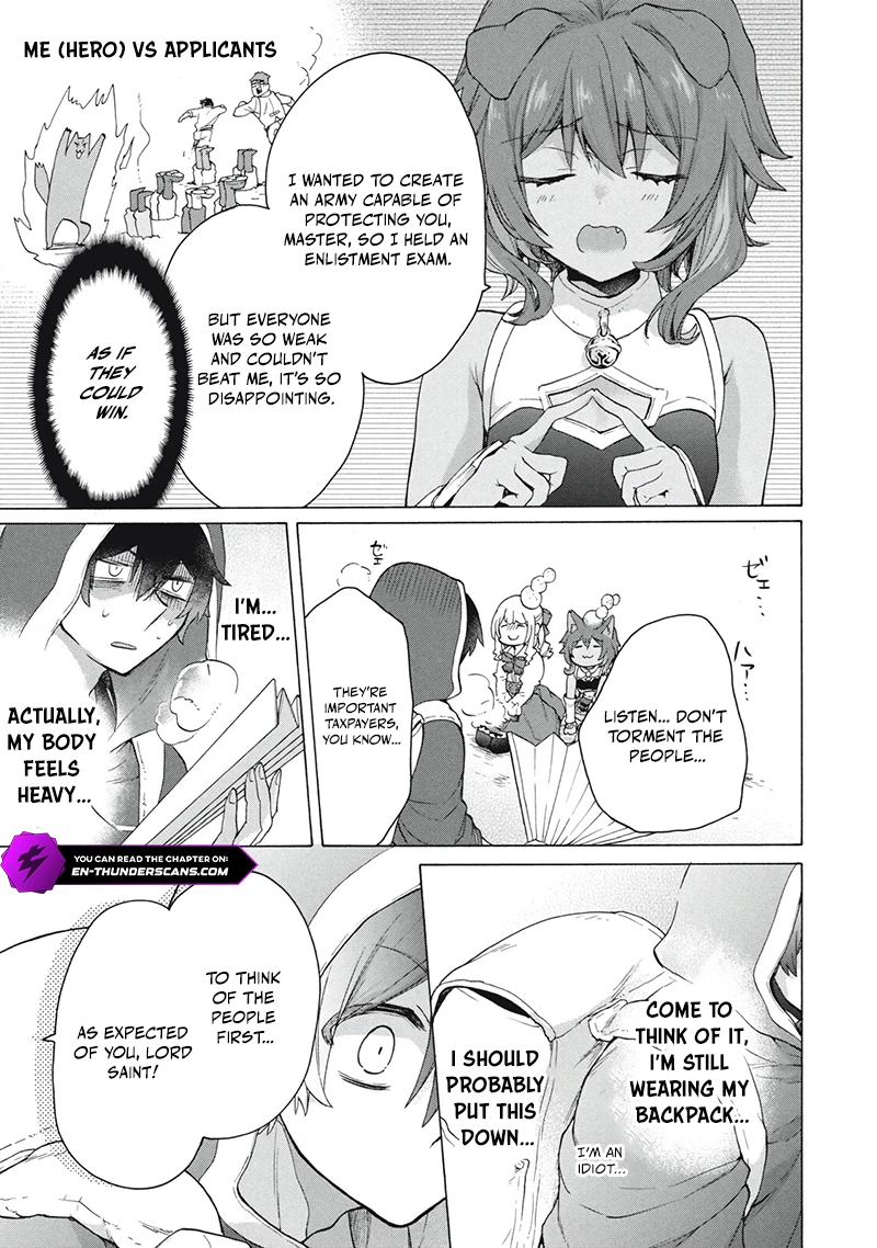 "Kukuku... Yatsu wa Shitennou no Naka demo Saijaku" to Kaikosareta Ore, Naze ka Yuusha to Seijo ni Shishou ni naru Chapter 22.1 — Page 18