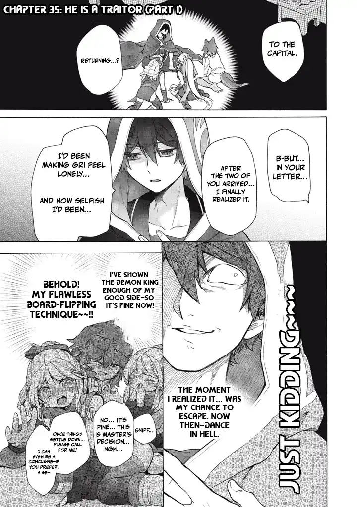 "Kukuku... Yatsu wa Shitennou no Naka demo Saijaku" to Kaikosareta Ore, Naze ka Yuusha to Seijo ni Shishou ni naru Chapter 35.1 — Page 1