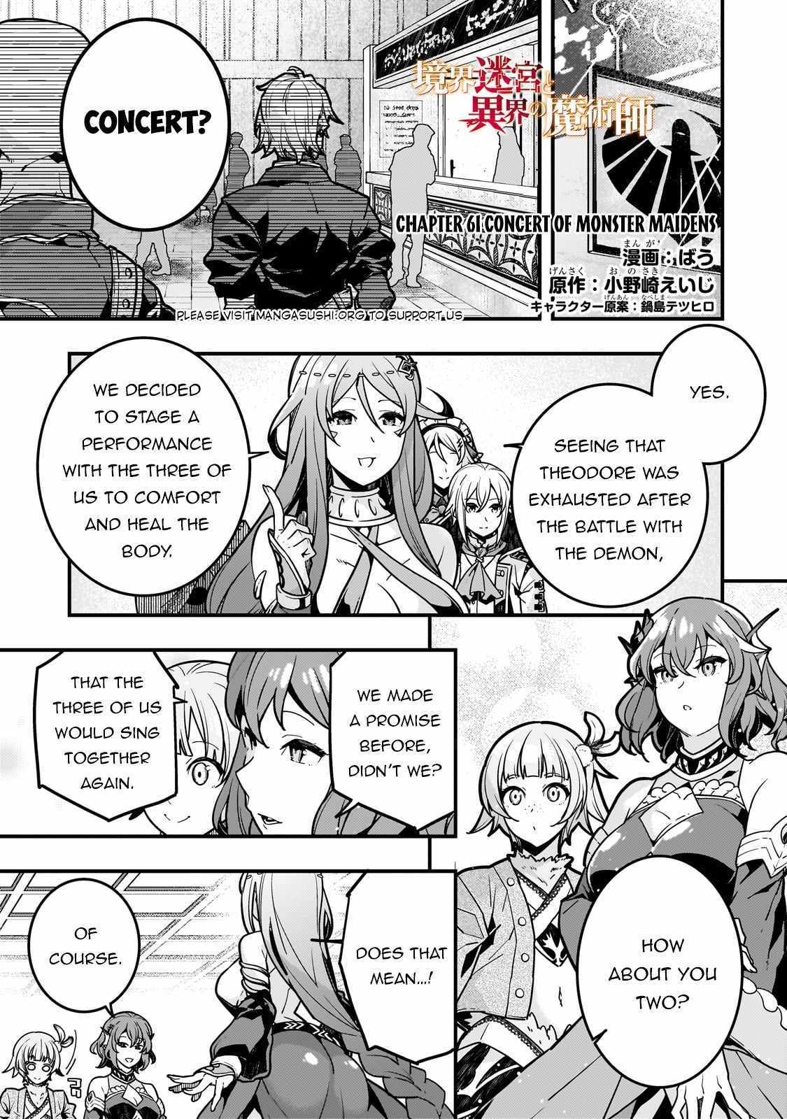 Kyoukai Meikyuu to Ikai no Majutsushi (Novel) Chapter 61 — Page 1