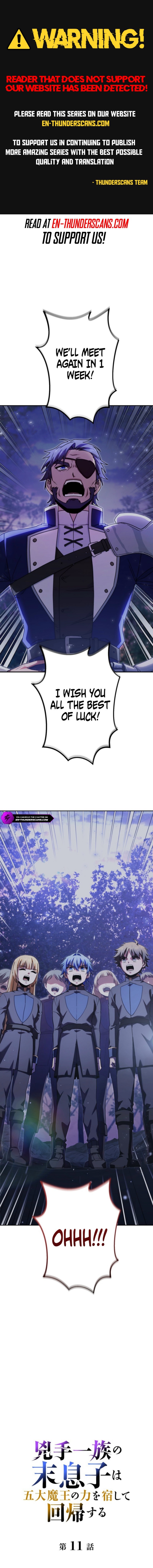 Kyoushu Ichizoku no Suemusuko wa Godai Maou no Chikara o Yado Shite Kaikii suru Chapter 11 — Page 1