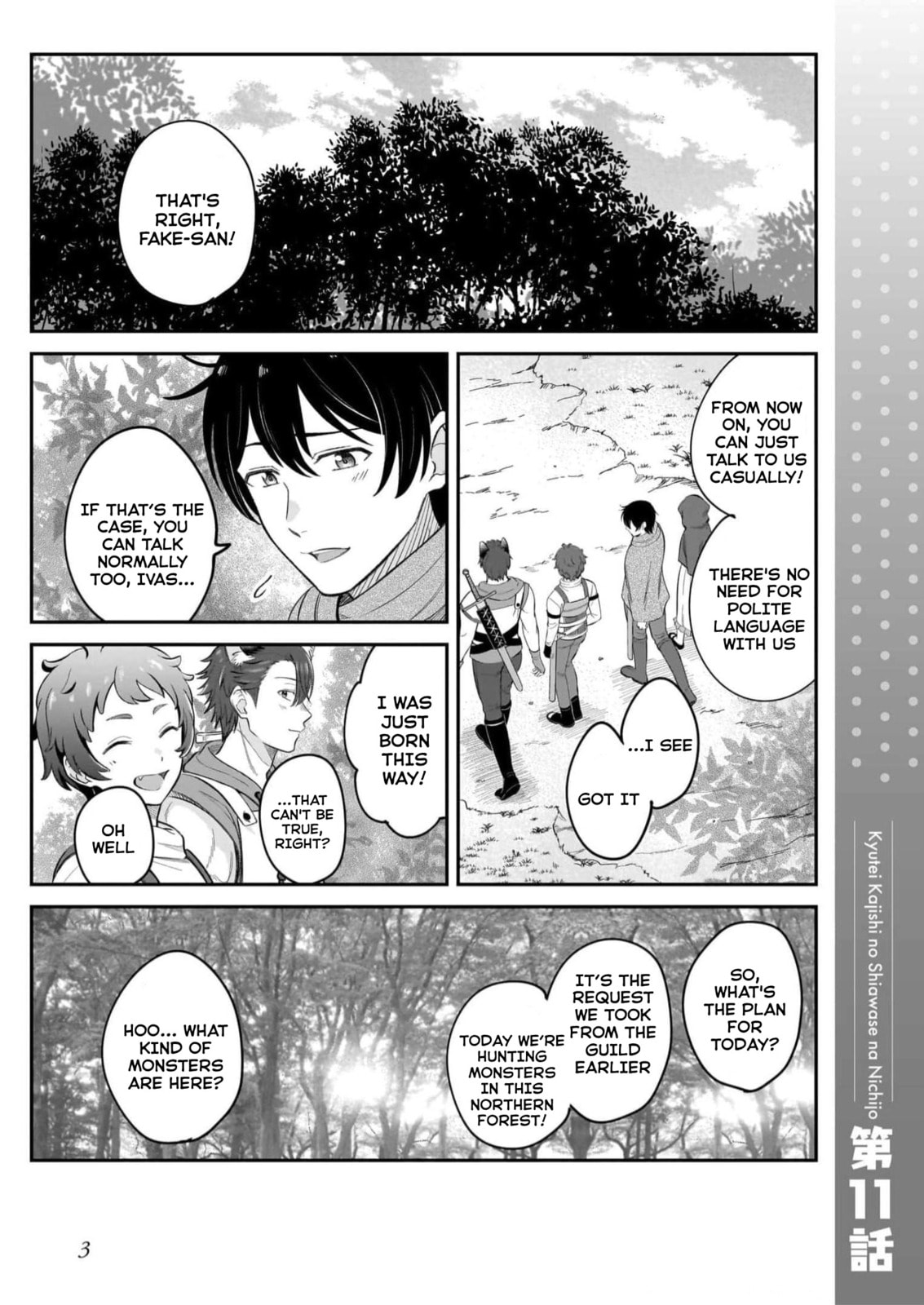Kyuutei Tanyashi no Shiawase na Nichijou - Black na Shokuba wo Tsuihousareta ga, Ringoku de Koushaku Reijou ni Dekiaisare Nagara White na Seikatsu Okurimasu Chapter 11 — Page 4