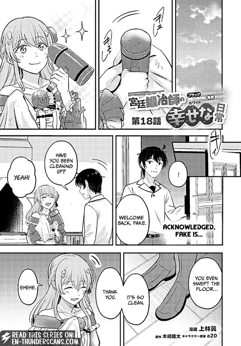 Kyuutei Tanyashi no Shiawase na Nichijou - Black na Shokuba wo Tsuihousareta ga, Ringoku de Koushaku Reijou ni Dekiaisare Nagara White na Seikatsu Okurimasu Chapter 18 — Page 2
