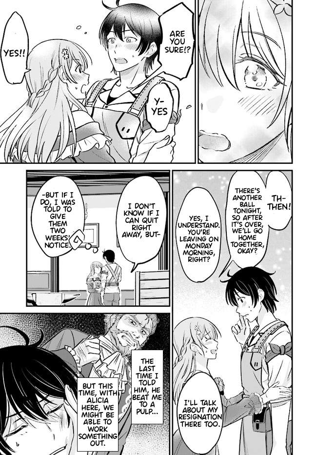 Kyuutei Tanyashi no Shiawase na Nichijou - Black na Shokuba wo Tsuihousareta ga, Ringoku de Koushaku Reijou ni Dekiaisare Nagara White na Seikatsu Okurimasu Chapter 2.1 — Page 8