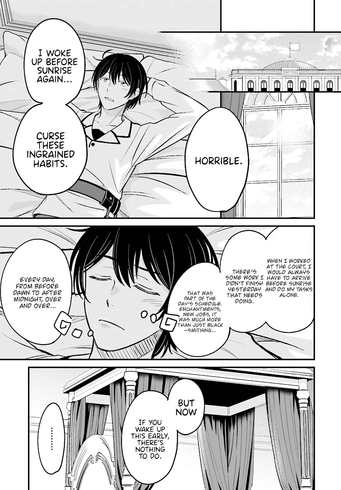 Kyuutei Tanyashi no Shiawase na Nichijou - Black na Shokuba wo Tsuihousareta ga, Ringoku de Koushaku Reijou ni Dekiaisare Nagara White na Seikatsu Okurimasu Chapter 3.2 — Page 2