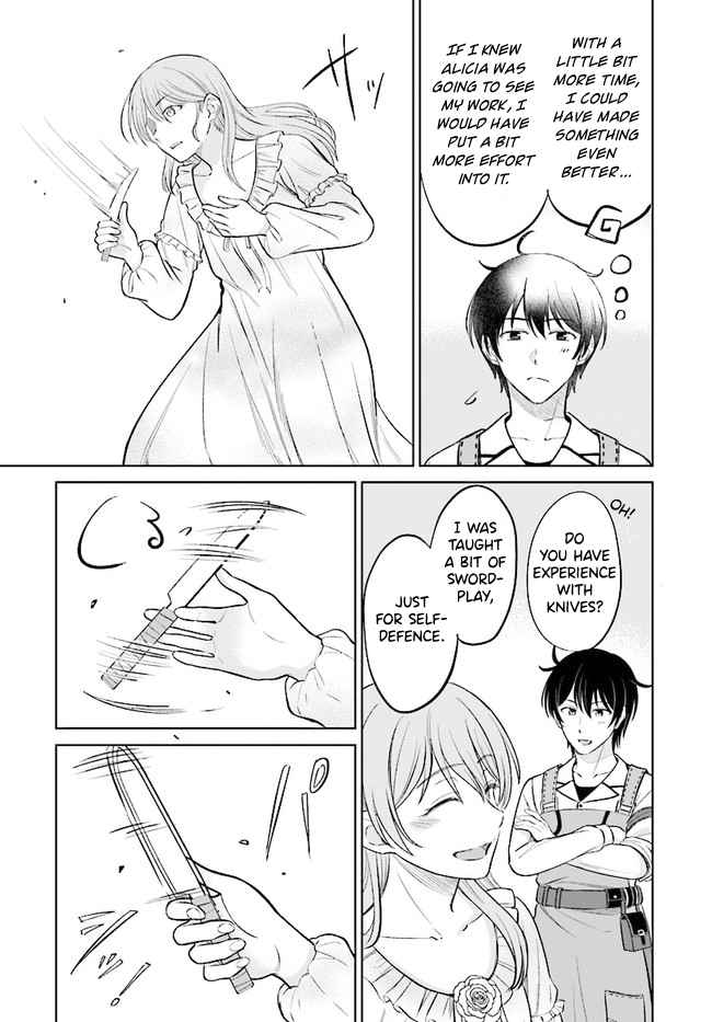 Kyuutei Tanyashi no Shiawase na Nichijou - Black na Shokuba wo Tsuihousareta ga, Ringoku de Koushaku Reijou ni Dekiaisare Nagara White na Seikatsu Okurimasu Chapter 4.1 — Page 4