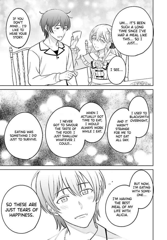 Kyuutei Tanyashi no Shiawase na Nichijou - Black na Shokuba wo Tsuihousareta ga, Ringoku de Koushaku Reijou ni Dekiaisare Nagara White na Seikatsu Okurimasu Chapter 4.1 — Page 12