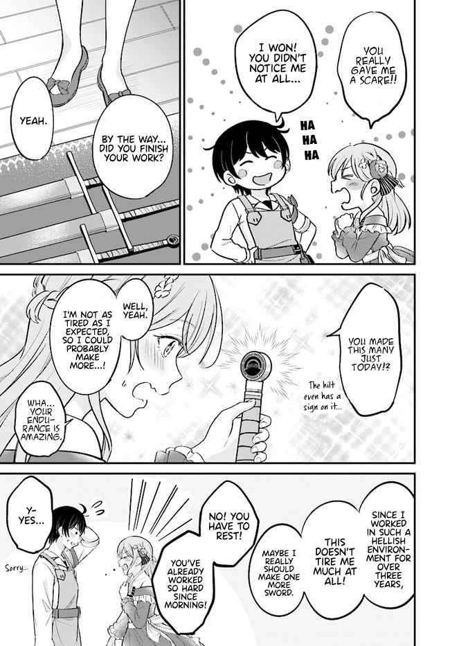 Kyuutei Tanyashi no Shiawase na Nichijou - Black na Shokuba wo Tsuihousareta ga, Ringoku de Koushaku Reijou ni Dekiaisare Nagara White na Seikatsu Okurimasu Chapter 5.2 — Page 11
