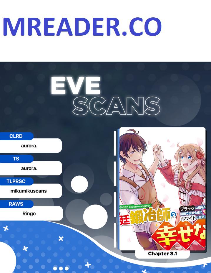 Kyuutei Tanyashi no Shiawase na Nichijou - Black na Shokuba wo Tsuihousareta ga, Ringoku de Koushaku Reijou ni Dekiaisare Nagara White na Seikatsu Okurimasu Chapter 8.1 — Page 1