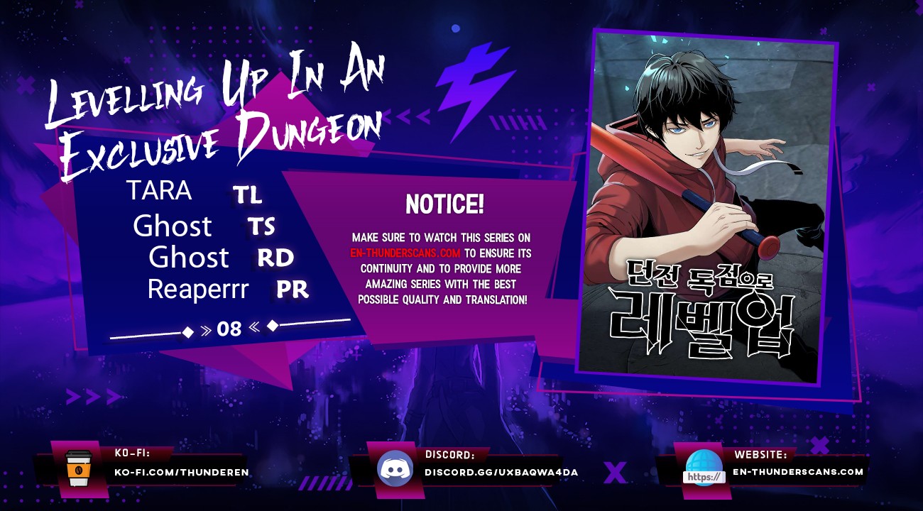 Leveling Up in an Exclusive Dungeon Chapter 8 — Page 1