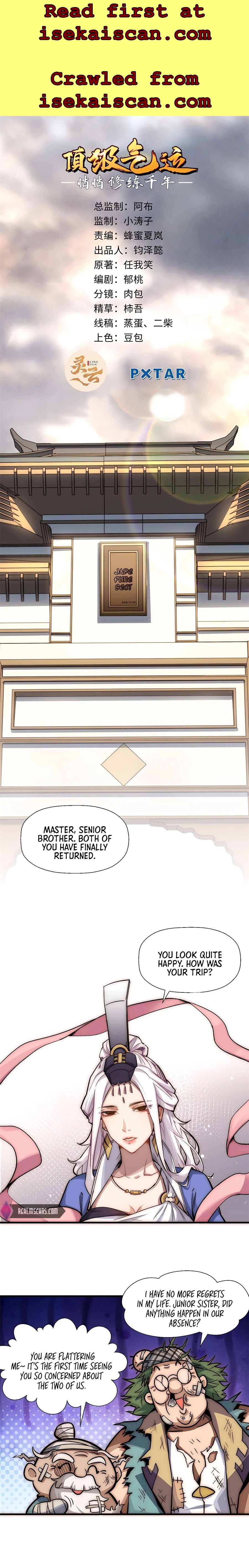 Lucky Me: I Secretly Cultivated for 1,000 Years Chapter 40 — Page 1