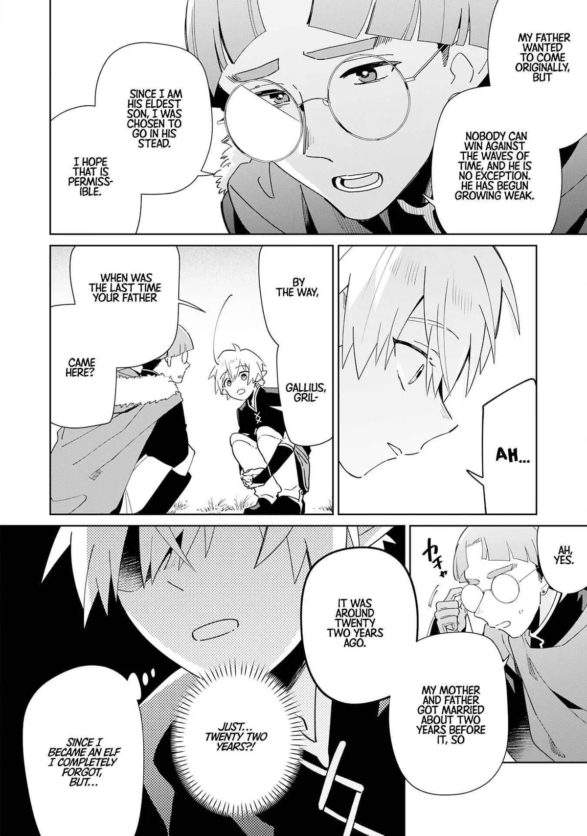 Majutsu o Kiwamete Tabi ni Deta Tensei Elf, Moteamashita Jumyou de Ikeru Densetsu to naru Chapter 1 — Page 28