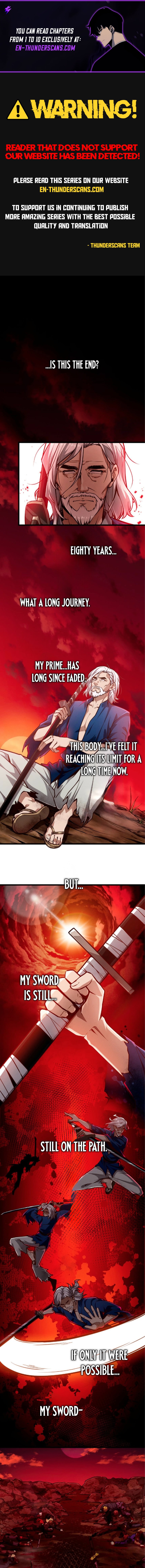 Majutsu Shijou Sekai no Youtou Tsukai -Ken o Kiwameta Samurai wa Majutsu Shijou Shugi no Isekai e to Tenseishi, Mikuda Sarete Iru Kenjutsu de Musou suru- Chapter 1 — Page 1
