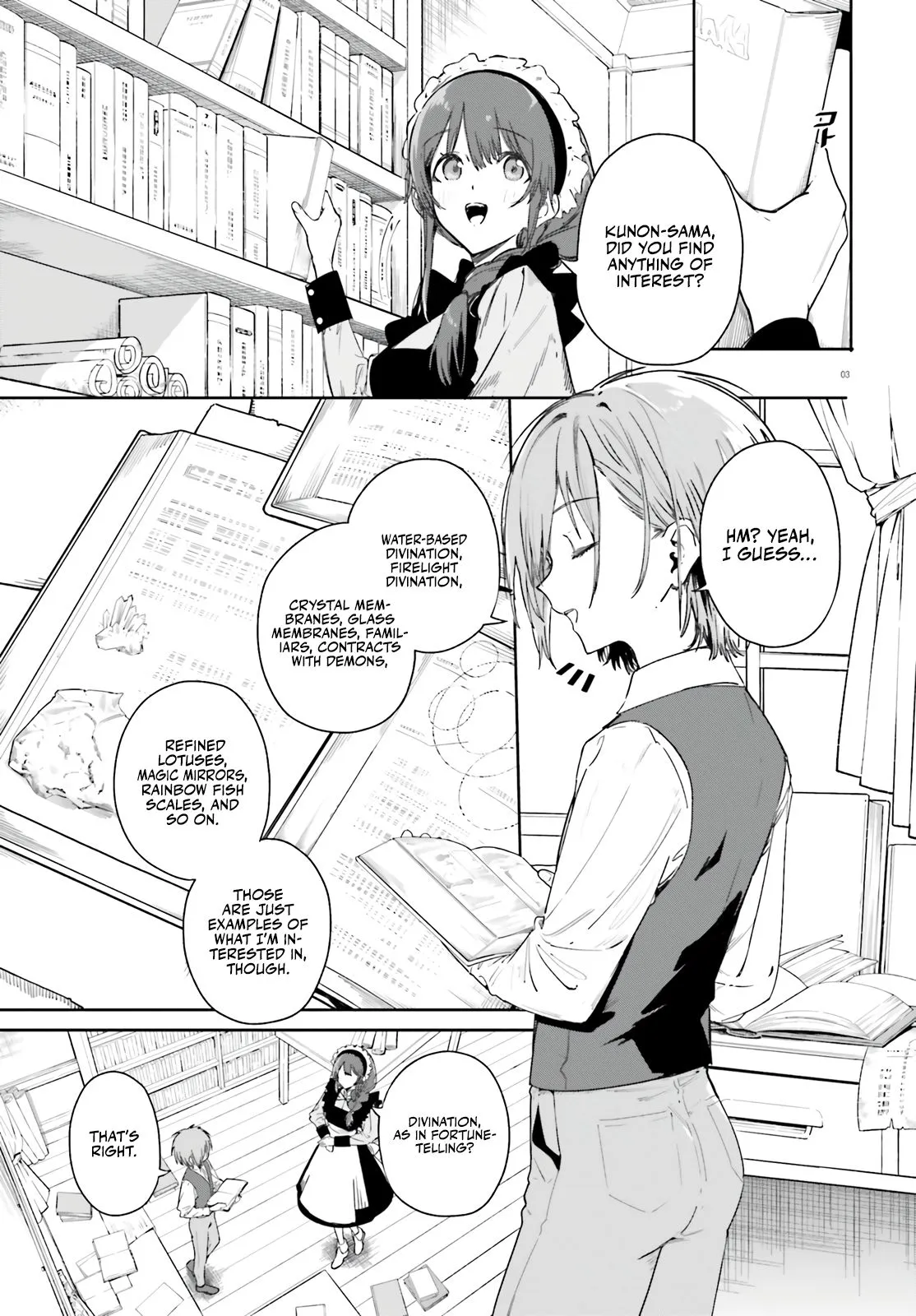 Majutsushi Kunon wa Miete Iru Chapter 3 — Page 4