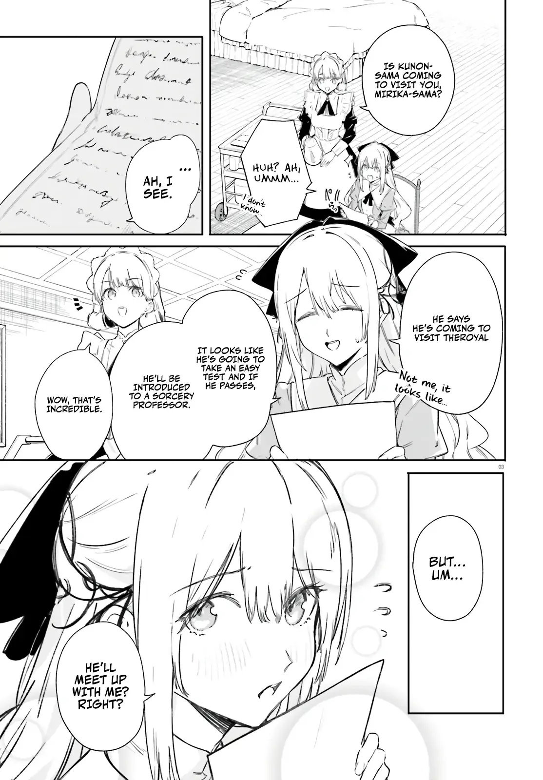 Majutsushi Kunon wa Miete Iru Chapter 7 — Page 4