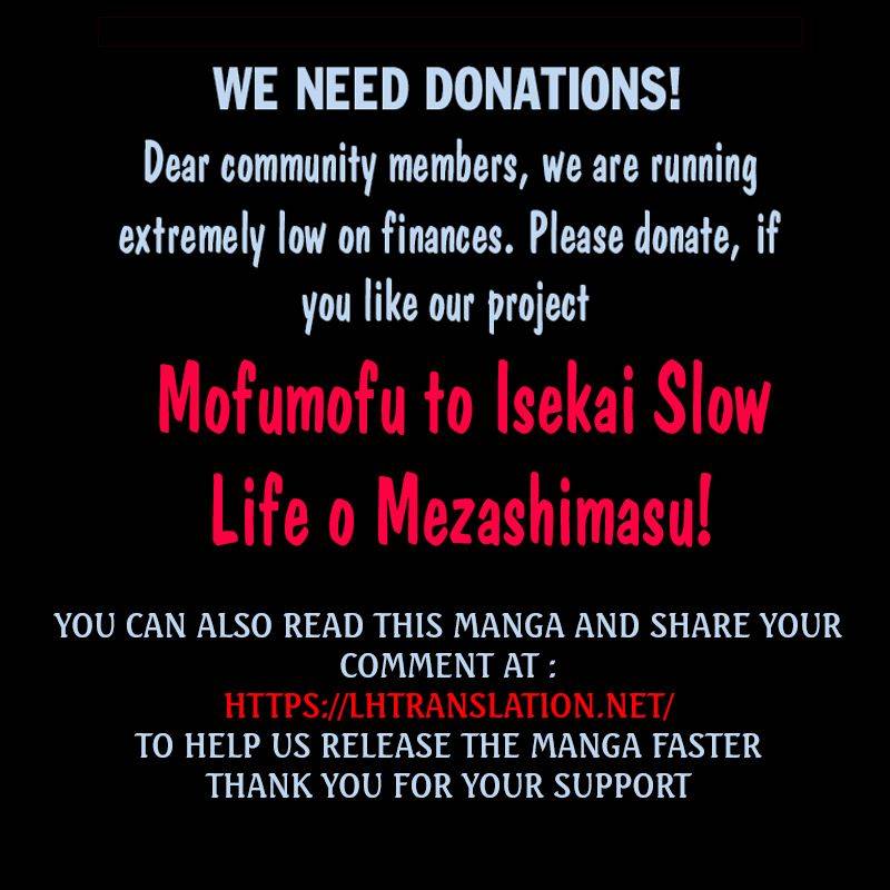 Mofumofu to Isekai Slow Life o Mezashimasu! Chapter 29 — Page 34