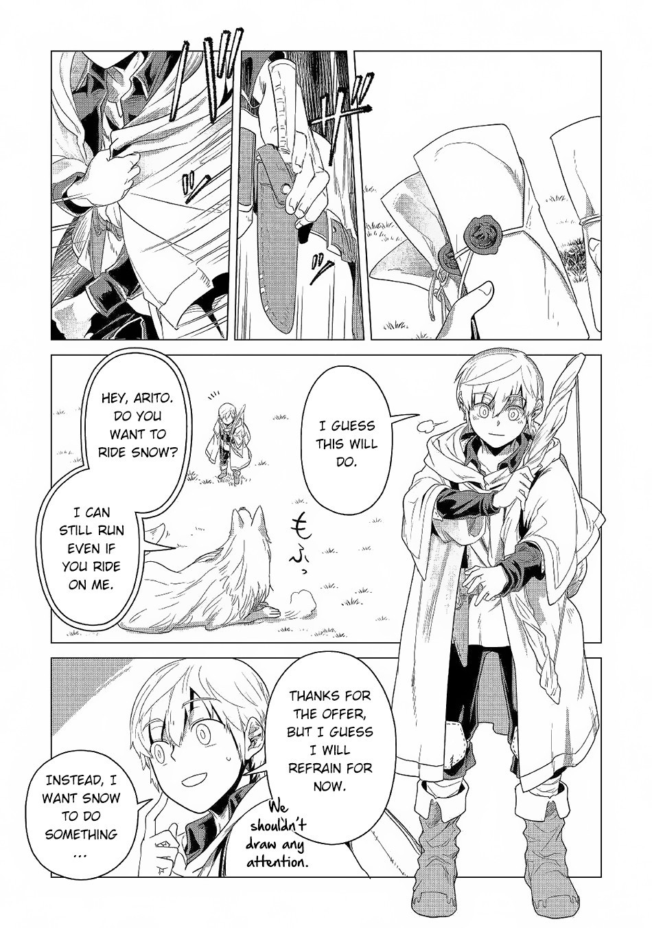 Mofumofu to Isekai Slow Life o Mezashimasu! Chapter 3 — Page 46
