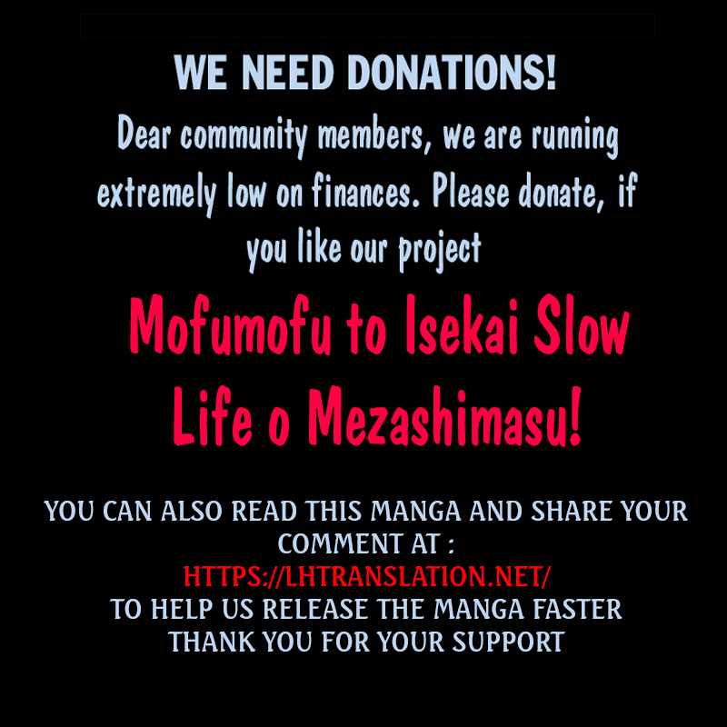 Mofumofu to Isekai Slow Life o Mezashimasu! Chapter 30 — Page 34
