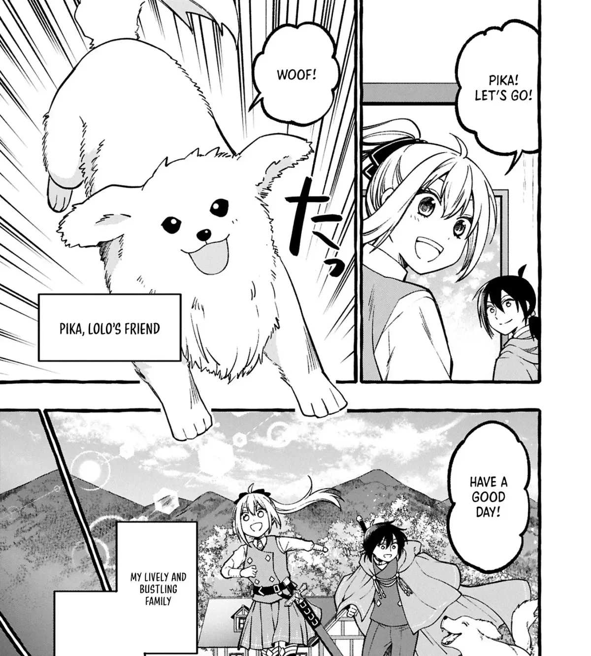 Moto Kizoku no Yonkyoudai wa Kujikenai! Chibikko dakedo Okkina Mofumofu to Issho ni Taisetsu na Kazoku wo Mamoru no ra! Chapter 1 — Page 14