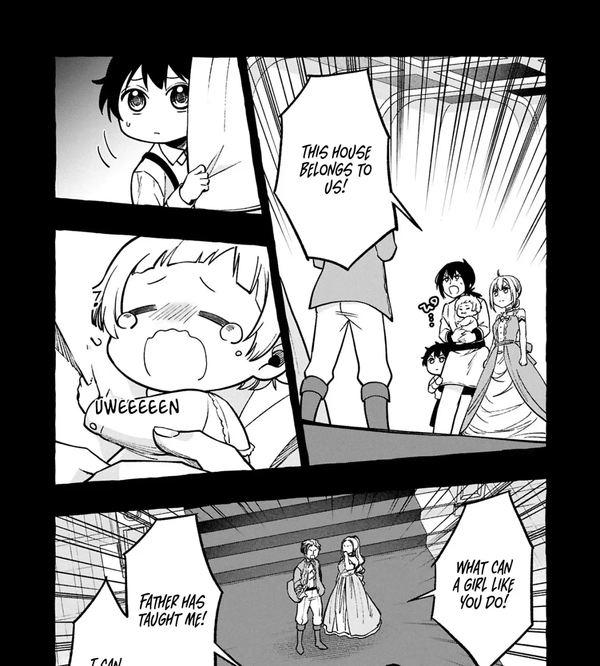 Moto Kizoku no Yonkyoudai wa Kujikenai! Chibikko dakedo Okkina Mofumofu to Issho ni Taisetsu na Kazoku wo Mamoru no ra! Chapter 1 — Page 30