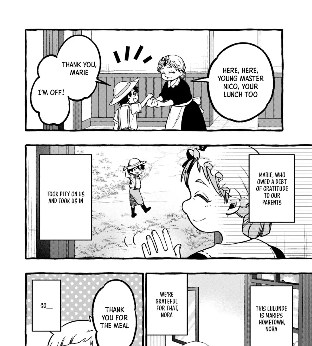 Moto Kizoku no Yonkyoudai wa Kujikenai! Chibikko dakedo Okkina Mofumofu to Issho ni Taisetsu na Kazoku wo Mamoru no ra! Chapter 1 — Page 36
