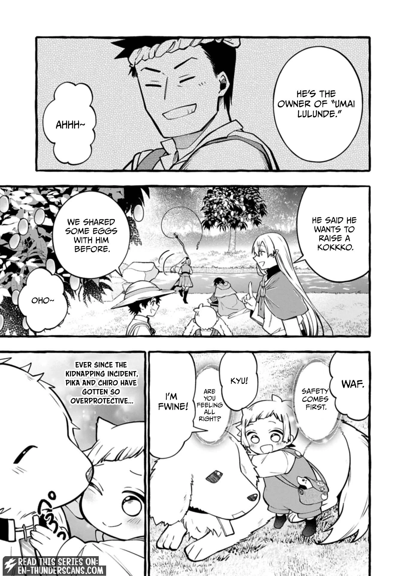 Moto Kizoku no Yonkyoudai wa Kujikenai! Chibikko dakedo Okkina Mofumofu to Issho ni Taisetsu na Kazoku wo Mamoru no ra! Chapter 14.1 — Page 6