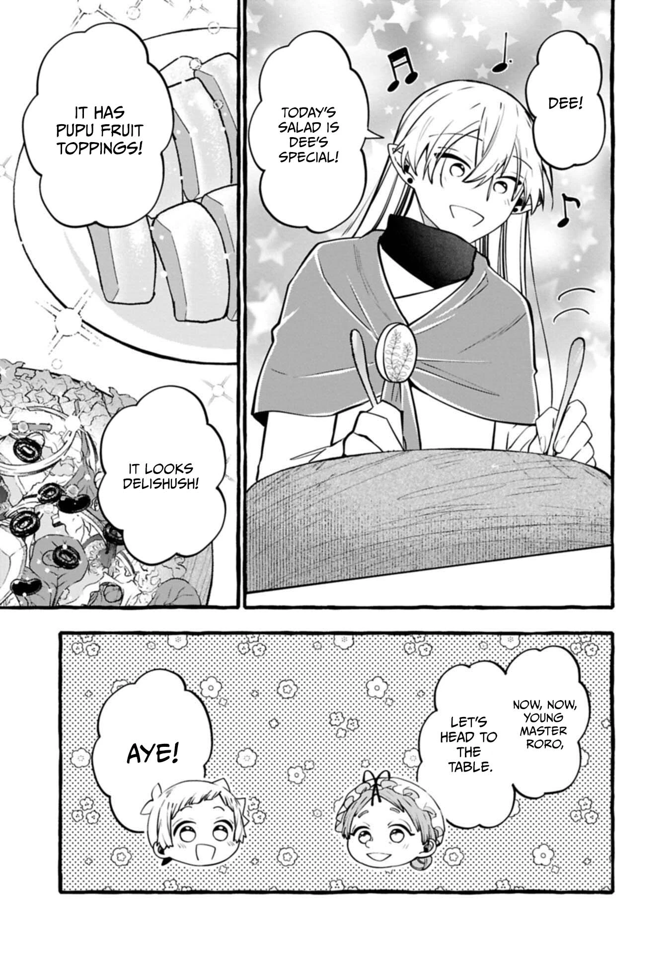 Moto Kizoku no Yonkyoudai wa Kujikenai! Chibikko dakedo Okkina Mofumofu to Issho ni Taisetsu na Kazoku wo Mamoru no ra! Chapter 14.2 — Page 12