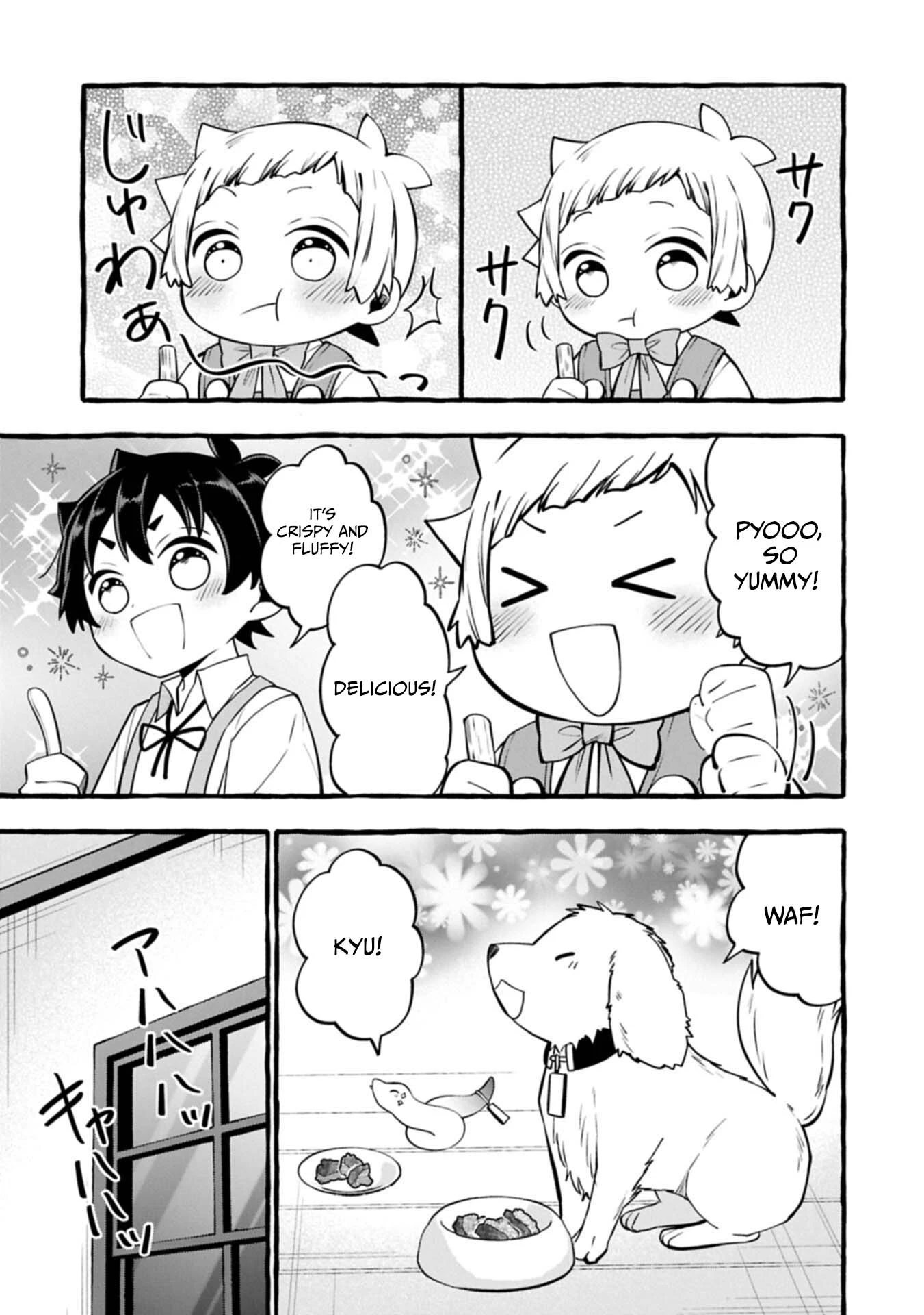 Moto Kizoku no Yonkyoudai wa Kujikenai! Chibikko dakedo Okkina Mofumofu to Issho ni Taisetsu na Kazoku wo Mamoru no ra! Chapter 14.2 — Page 14